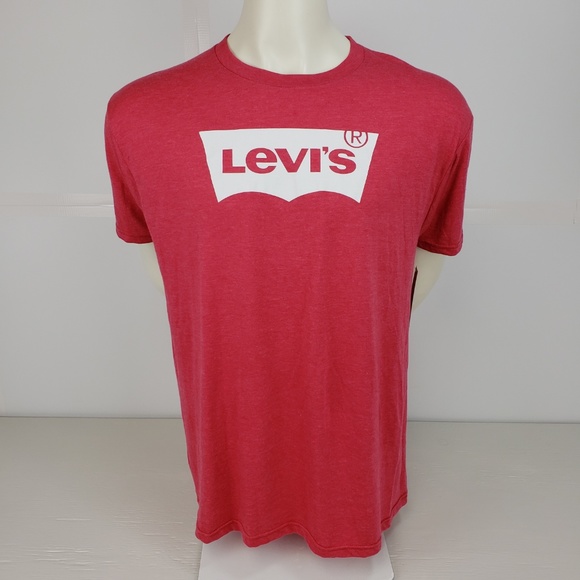 Levis Short Sleeve Graphic Tee Men's L T-shirt Red - Picture 2 of 6